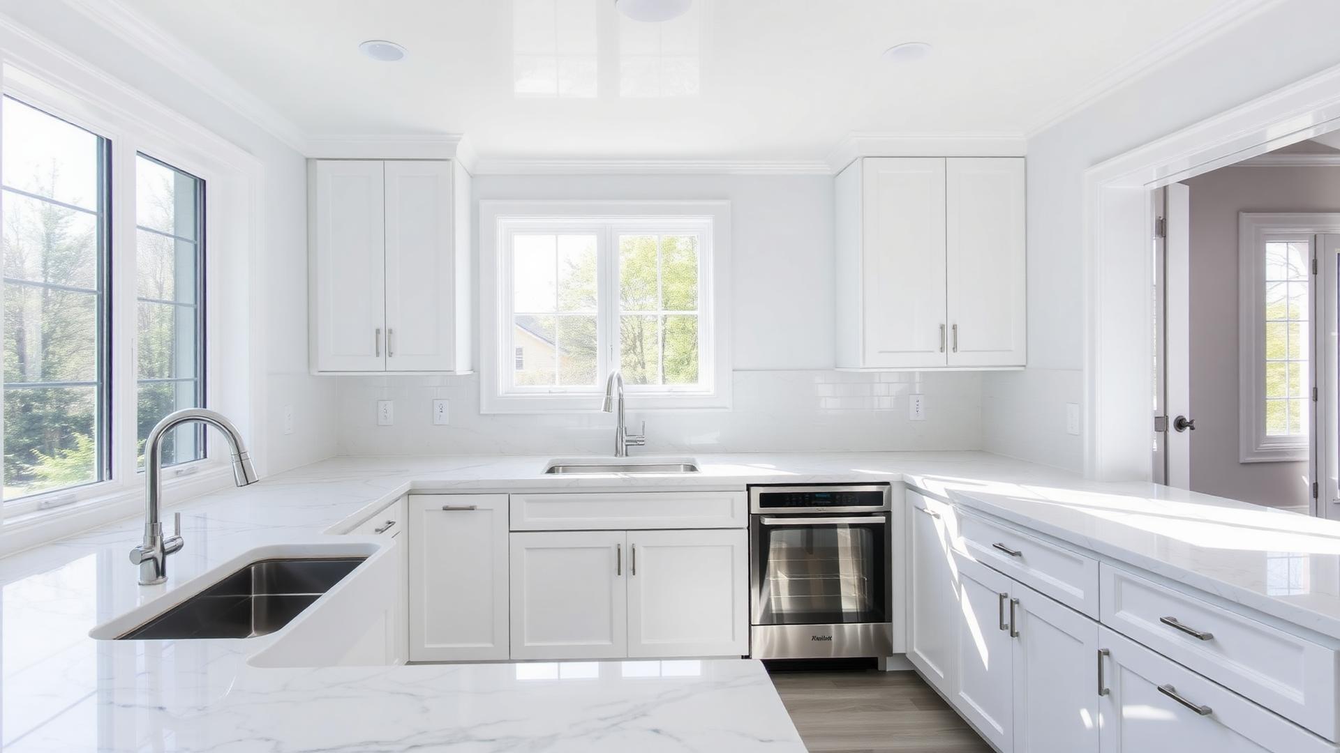 Spotless kitchen cleaned by M&L Cleaning Services LLC